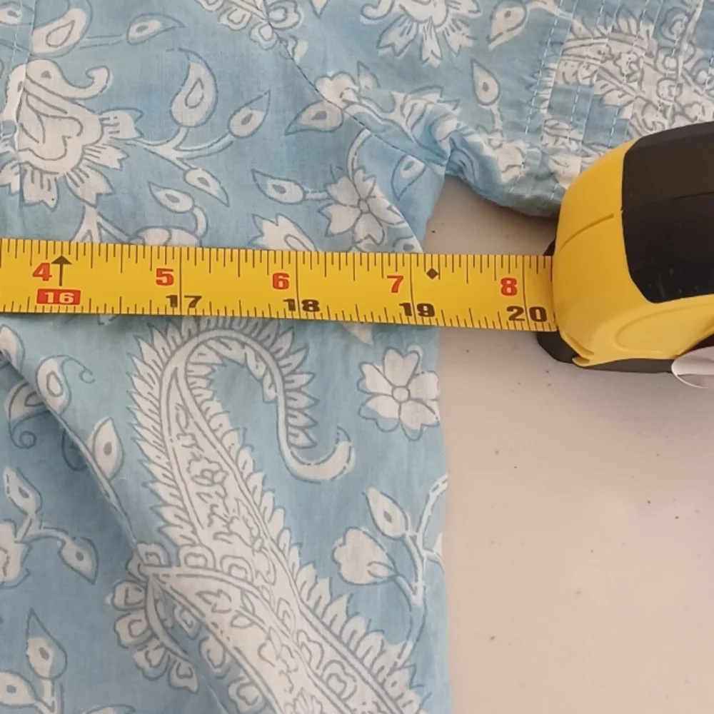 Tuckernuck Light Blue and White Floral Lace-Trim Button Down Shirt - Picture 9 of 15